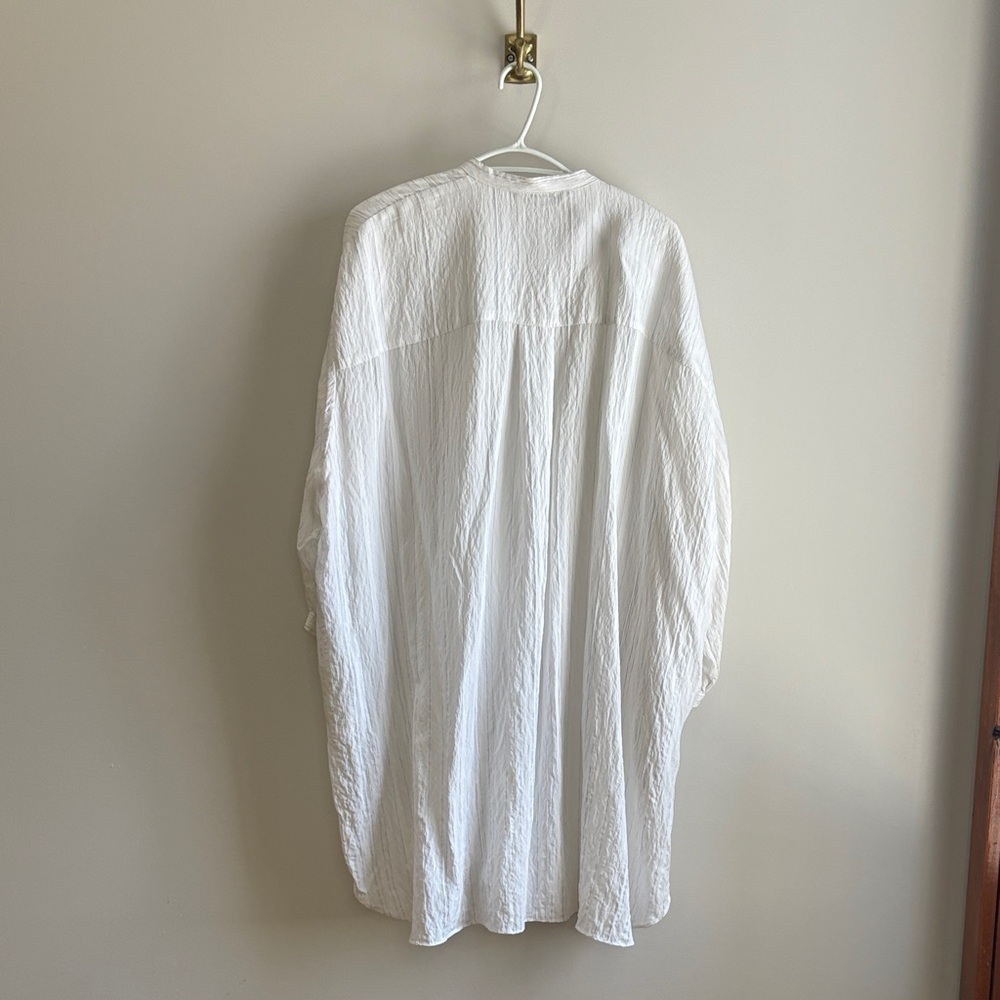 Zara Ivory Striped Shirt - Picture 4 of 4